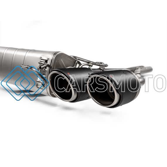 AKRAPOVIC S-AR/TI/7H ВЫХЛОПНАЯ СИСТЕМА SLIP-ON (TITANIUM) С НАСАДКАМИ TITANIUM / CARBON ДЛЯ ALFA ROMEO GIULIA QUADRIFOGLIO
