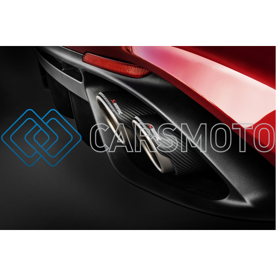AKRAPOVIC S-AR/TI/7H ВЫХЛОПНАЯ СИСТЕМА SLIP-ON (TITANIUM) С НАСАДКАМИ TITANIUM / CARBON ДЛЯ ALFA ROMEO GIULIA QUADRIFOGLIO