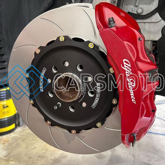 GIRODISC A1-224 2016+ ALFA ROMEO GIULIA QUADRIFOGLIO (EXCL CCM) SLOTTED FRONT ROTORS