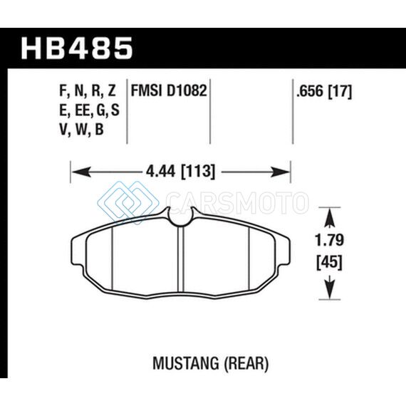 HAWK PERFORMANCE HB485E.656 08-09 MUSTANG BULLITT/05-10 & 12-13 MUSTANG GT/05-13 MUSTANG V6 BLUE 9012 RACE REAR BRAKE PADS