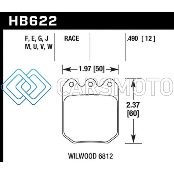 HAWK PERFORMANCE HB622G.490 13-15 BMW XDRIVE28I 2.0L / DTC-60 RACE REAR BRAKE PADS