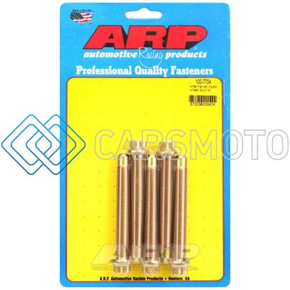 ARP 100-7704 1/2IN X 20 THREAD 3IN LONG WHEEL STUD KIT (5 STUDS)