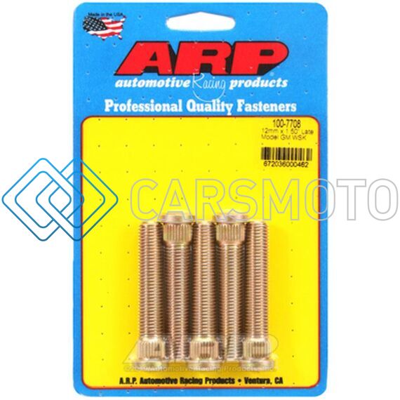 ARP 100-7708 LATE MODEL GM M12X1.50INCH WHEEL STUDS KIT (5 STUDS/ONE WHEEL)