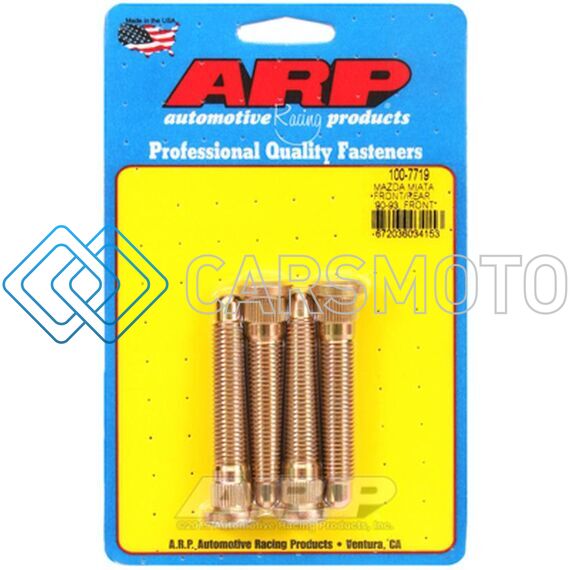 ARP 100-7719 90-93 MIATA FRONT & REAR / 94-05 MIATA FRONT ONLY WHEEL STUD KIT (4 STUDS)