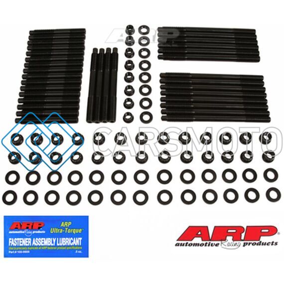 ARP 134-4306 SMALL BLOCK CHEVY W/ BRODIX RODECK ALUM BLOCK ALL PRO HEADS - HEAD STUD KIT