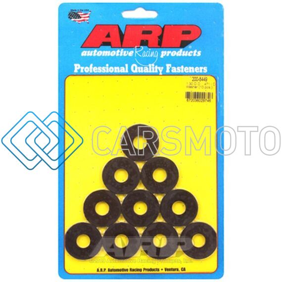ARP 200-8449 .471 ID X 1.30 OD NO CHAMFER BLACK WASHER - PACK OF 10