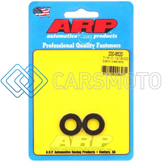 ARP 200-8520 7/16 ID 13/16 OD BLACK WASHERS (2 PACK)
