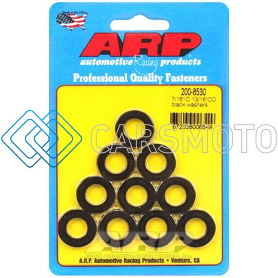 ARP 200-8530 7/16IN ID 13/16INOD BLACK WASHERS (PACK OF 10)
