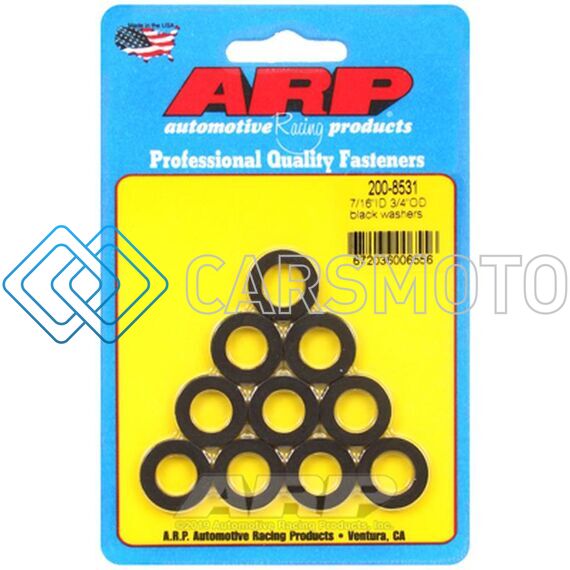 ARP 200-8531 7/16IN ID 3/4INOD BLACK WASHERS (PACK OF 10)