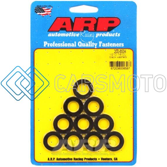 ARP 200-8534 1/2IN ID 7/8INOD BLACK WASHERS (PACK OF 10)