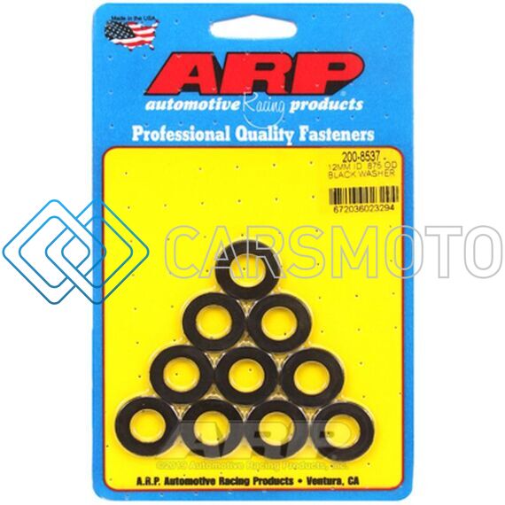 ARP 200-8537 M12 ID  .875 OD BLACK WASHERS (PACK OF 10)