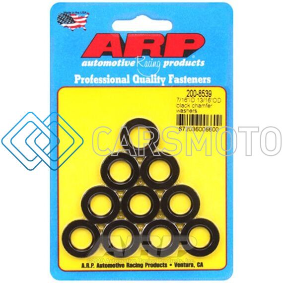 ARP 200-8539 7/16INID 13/16INOD BLACK CHAMFER WASHERS (PACK OF 10)