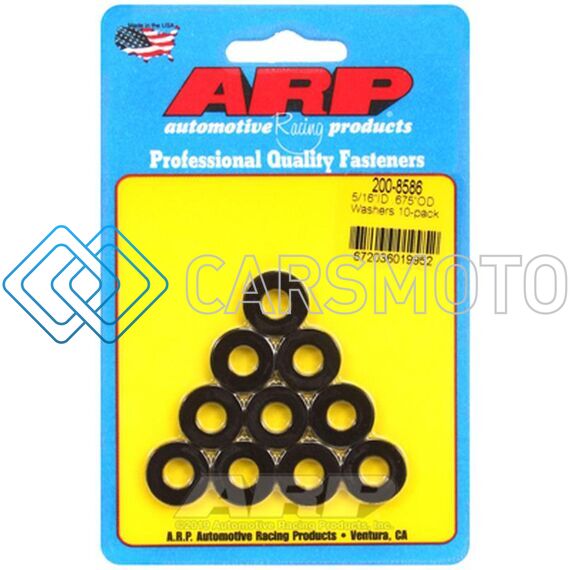 ARP 200-8586 5/16IN ID .675INOD BLACK CHAMFER WASHERS (10 PACK)