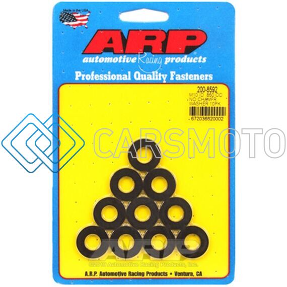 ARP 200-8592 M10 ID .850INOD BLACK CHAMFER WASHERS (10 PACK)