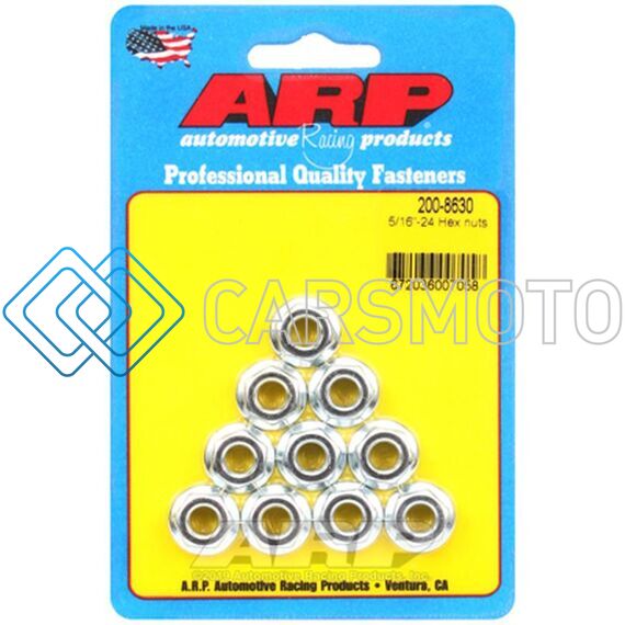 ARP 200-8630 5/16IN-24 HEX NUT KIT (10 PACK)