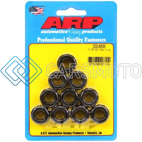 ARP 200-8636 7/16IN-20IN HEX NUT KIT 10 PACK