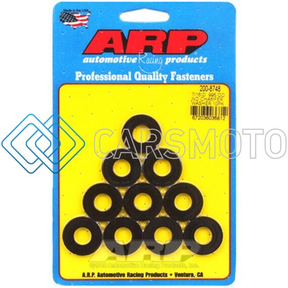 ARP 200-8748 7/16 ID 1IN OD BLACK WASHERS (10 PACK)