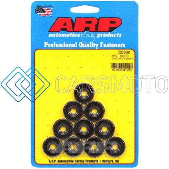 ARP 200-8761 M6 ID .890 OD BLACK WASHERS (10 PACK)