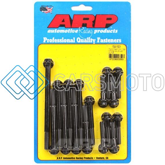ARP 154-1501 FORD CAST IRON 12 POINT TIMING COVER AND WATER PUMP BOLT KIT