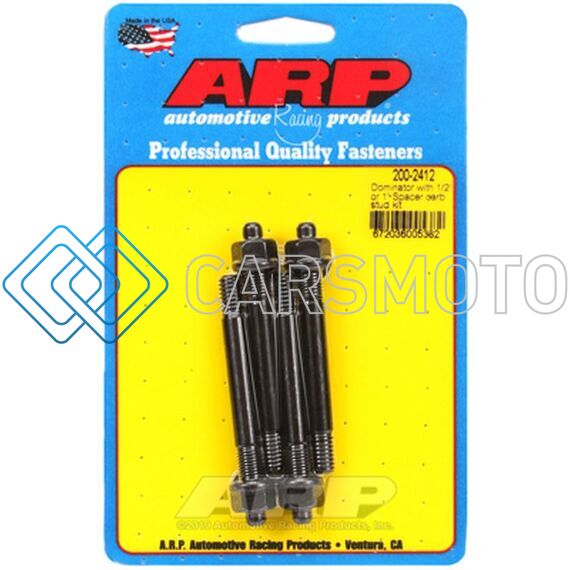 ARP 200-2412 DOMINATOR W/ 1/2IN OR 1IN SPACER CARB STUD KIT