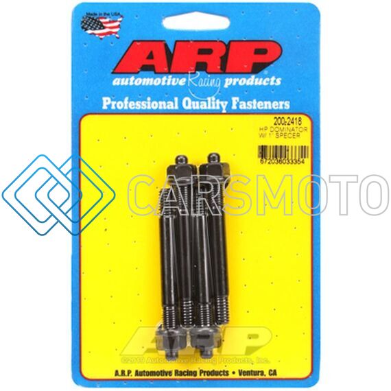 ARP 200-2418 HP DOMINATOR W/ 1IN SPACER CARB STUD KIT