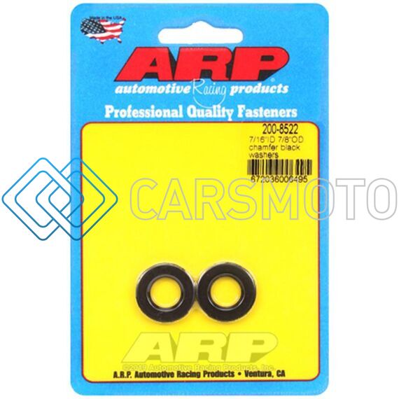 ARP 200-8522 7/16 ID 7/8 OD CHAMFER BLACK WASHERS