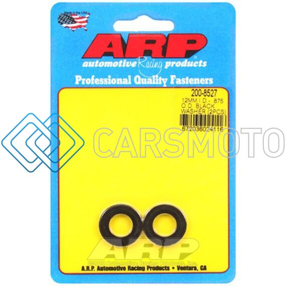 ARP 200-8527 M12 ID 0.875IN OD BLACK WASHERS (2 PACK)