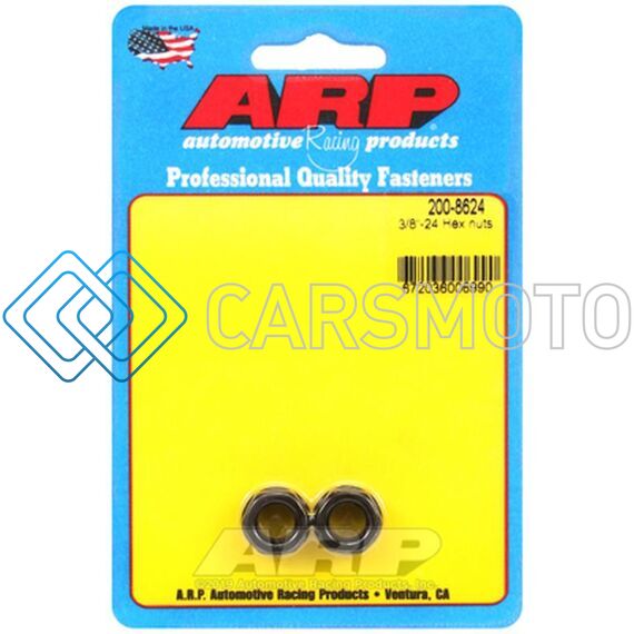 ARP 200-8624 3/8-24 HEX ROD NUT (2 PACK)