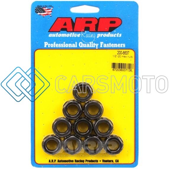 ARP 200-8637 1/2-20 HEX NUT KIT
