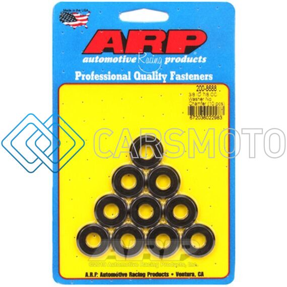 ARP 200-8688 3/8 ID 7/8 OD(RADIUSED) BLACK WASHERS