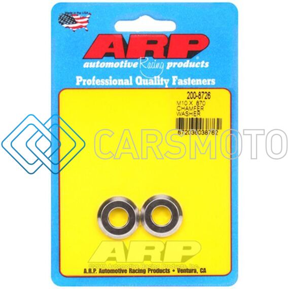 ARP 200-8726 M10 ID .870 OD CHAMFER SS WASHERS