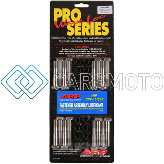 ARP 235-6404 BB CHEVY 8.1L M10 ARP2000 PRO WAVE-LOC ROD BOLT KIT