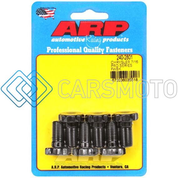 ARP 240-2801 CHRYSLER 7/16IN X 20 - .875IN LENGTH PRO SERIES FLYWHEEL BOLT KIT