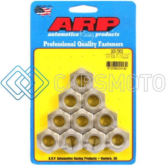 ARP 300-7802 5/8-11 WHEEL STUD NUT KIT