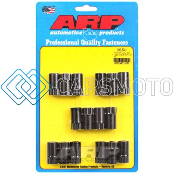 ARP 300-8241 PERMA-LOC ADJUSTABLE 3/8 12PT ROCKER ARM NUT KIT