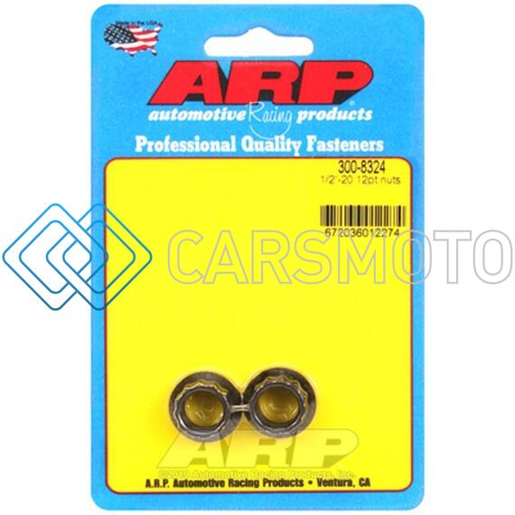 ARP 300-8324 1/2IN -20 12PT NUT KIT (PACK OF 2)