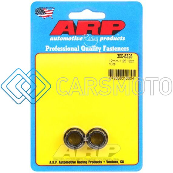 ARP 300-8328 M12 X 1.25 12PT SMALL COLLAR NUT KIT