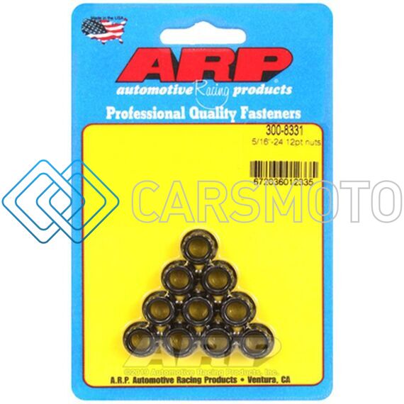 ARP 300-8331 5/16IN -24 12PT NUT KIT (PACK OF 10)
