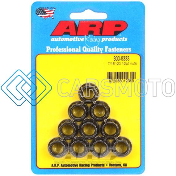 ARP 300-8333 7/16INCH-20 12PT NUT KIT (PACK OF 10)