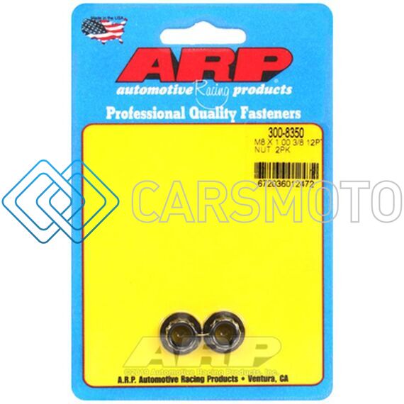 ARP 300-8350 M8 X 1.00 12PT NUT KIT (2 PACK)