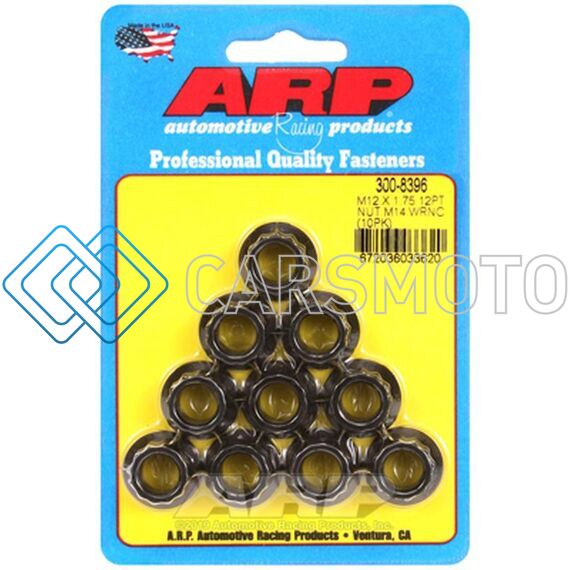 ARP 300-8396 M12 X 1.75 M14 SOCKET 12PT NUT KIT