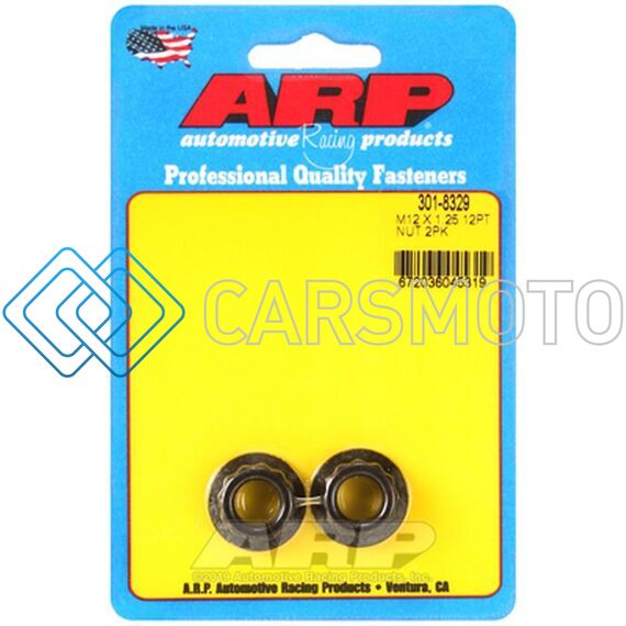 ARP 301-8329 M12 X 1.25 16MM SOCKET 12PT NUT KIT (PACK OF 2)