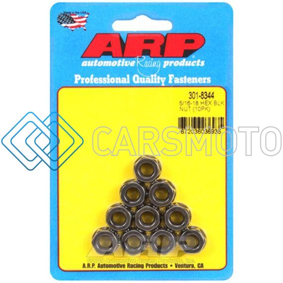 ARP 301-8344 5/16-18 HEX NUT KIT 8740 CHROME MOLY - 10 PK