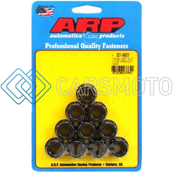 ARP 301-8353 1/2-20 11/16 SOCKET 12PT NUT KIT (SET OF 10)