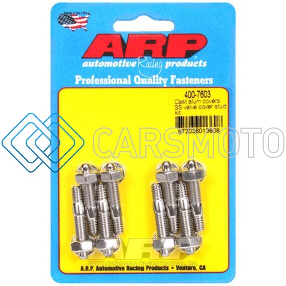 ARP 400-7603 CAST ALUMINUM COVERS 1/4IN SS HEX VALVE COVER STUD KIT