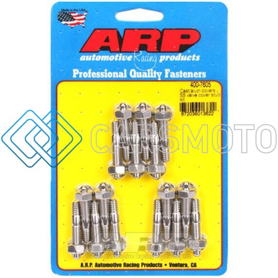 ARP 400-7605 CAST ALUMINUM COVERS SS VALVE COVER STUD KIT