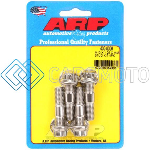 ARP 400-8006 M10 X 1.25 X 48MM BROACHED 4 PIECE STUD KIT