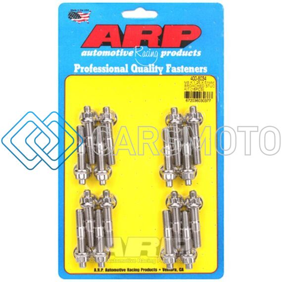 ARP 400-8034 M8 X 1.25 X 51MM BROACHED STUD KIT - 16 PCS.