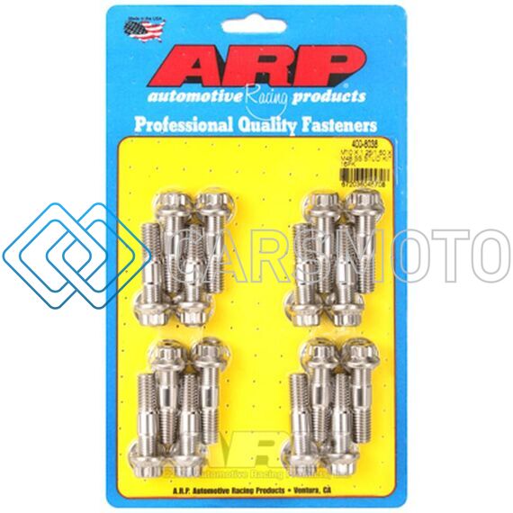 ARP 400-8038 M10 X 1.25/1.50 X 48 STAINLESS STEEL 12PT BROACHED STUD KIT (16/PKG)