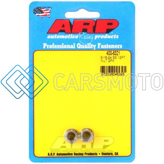 ARP 400-8321 5/16 X 24 SS 12PT NUT KIT